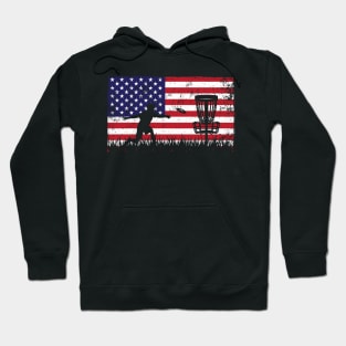 Disc Golf American Flag Hoodie